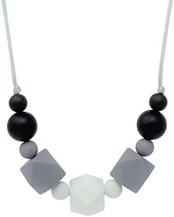 Meerkatto Teething Necklace, Simple (Grey)