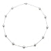 10k Yellow Gold White Cultured Freshwater Pearl Chain Station Necklace, 18