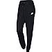 NIKE Women's Sportswear Regular Fleece Pants, Black/Black/White, Small