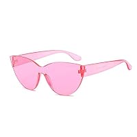 DokFin Ultralight Cat Eye Sunglasses,Integrated Uv400 with Tinted Candy Color Eyewear Convenient and Secure Fit Over Eyeglasses Ideal for Sports and Outdoors for Men and Women - 4 Colors