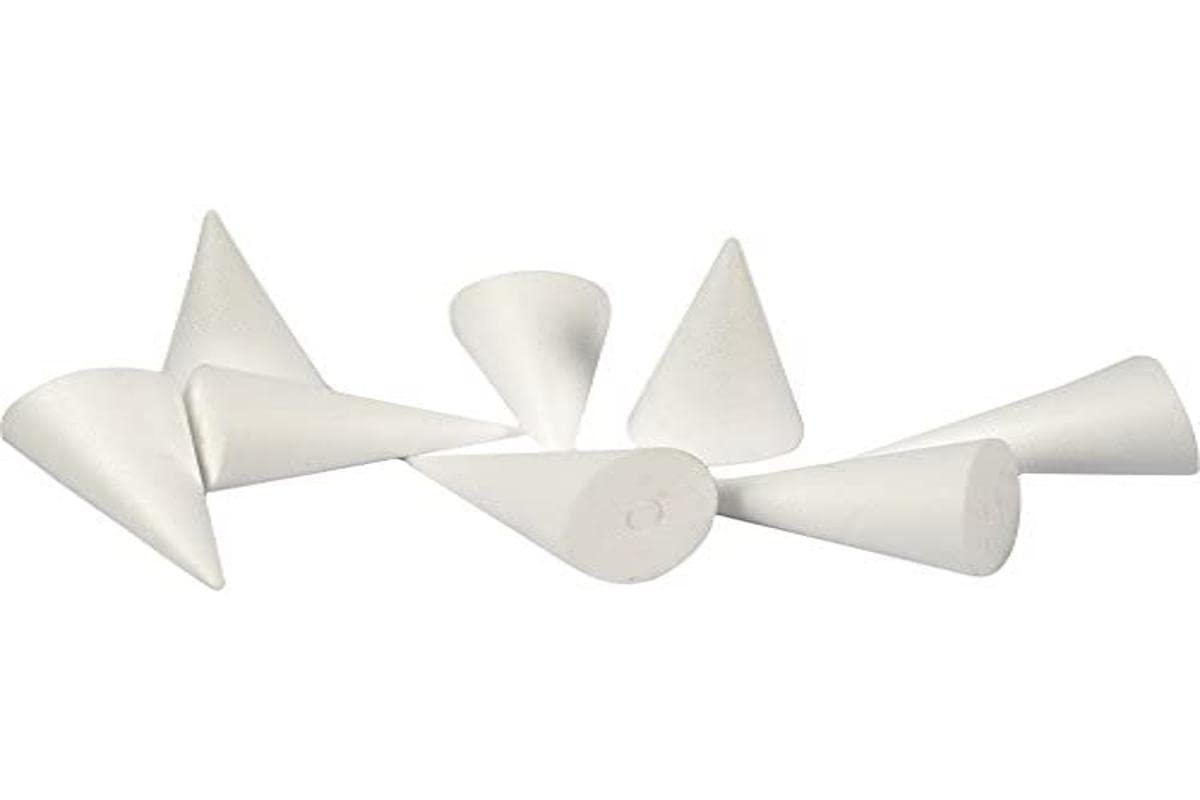 Creativ 543581 Cone, H: 11 cm, polystyrene, 50 pcs