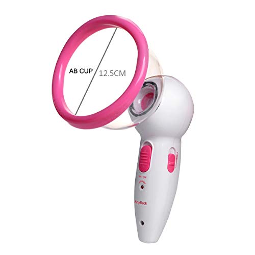 Electric Breast Enhancement Enlargement Massagers Liposuction Vacuum Cup Massage Tools, Chest Gain Cupping with AB C 2 Cups for Women AnyBack