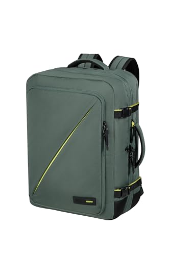 American Tourister Take2Cabin - Erweiterbarer Reiserucksack 17,3 Zoll, 55 cm, 42,5/48,5 l, Grün (Dark Forest)