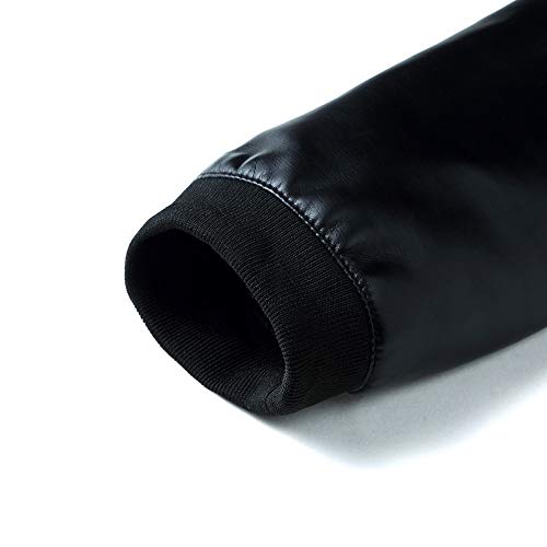 image for Realdo Men's Slim Fit Leather Jacket, Mens Casual Warm Winter Mototr J