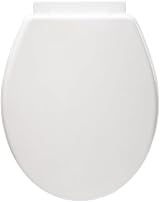 BARGAIN FACTORY White Soft Close Heavy Duty Toilet Seat Adjustable Hinges Oval view 5