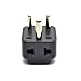 OREI 2 in 1 USA to India Adapter Plug (Type D) - 4 Pack, Black
