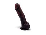 Letsgasm Fire Dragon Red + Black Silicone Dildo