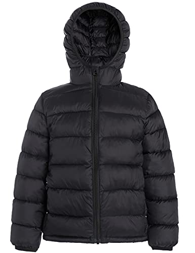 Hooded Puffer Jackets for Boys and Girls – Lightweight and Packable – Autumn and Winter Coat, Warm and Comfy