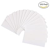 UNIME 192 Pieces Hair Extension Tape Tabs Double Sided Extension Tapes for Replacement, Walker Tape No Shine Bonding Double Sided, 4 x 0.8 cm (White)