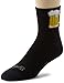 SockGuy Men's Bevy Socks, Black, Small/Medium