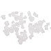 Wormhole 300pcs Tattoo Ink Caps for Tattooing Mixed Tattoo Ink Cups Disposable Pigment Cups #9 Small #13 Medium #16 Large