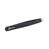 Corewill Eyebrow Tweezers Professional Slanted Tip Stainless Steel for Nose Hairs, and Facial Hair