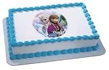 Whimsical Practicality Frozen Sisters Edible Cake Topper for Cakes Cookies and Cupcakes