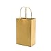 bagmad Sturdy 5.25x3.25x8 inch 100 Pack Small Paper Bags with Handles Bulk, Brown Kraft Bags, Gift Party Favors Grocery Retail Strong Shopping Craft Cub Sacks (Thicken, 100Pcs) (100)
