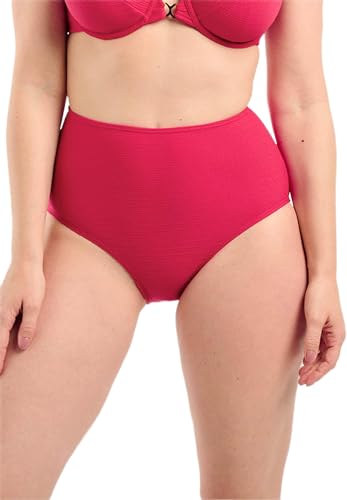 Sans Complexe - Modèle Glamourous Textured - Bas de Maillot de Bain - Femme - 50/52 - Cerise