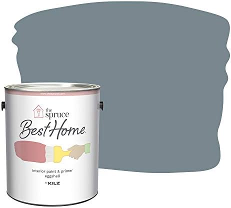 The Spruce Best Home by KILZ 15121301 Interior Eggshell Paint & Primer in One, 1 Gallon, SPR-13 Shallow Waters