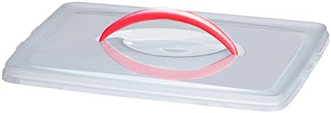 DuraCasa Cupcake Carrier EXTRA LID For Converting our 2 or 3 Tier Holders Into 1 or 2 Tier Separate Containers, Stacking Storage Transporter Replacement Top For Cakes, Cookies, or Desserts (Red)