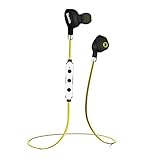 Wireless Earbuds, Bluenin Bluetooth Headphones Runner Headset Sports Earphones with Mic and Sweatproof for iPhone 7 6s 6 for Running, Gym, Exercise and Workout (818 Green)