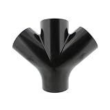 DCT 3-Way Dust Collection Junction 4in Hose Coupler Union Y Fitting - Woodworking Table Saw, Jointer, Planer, Sander