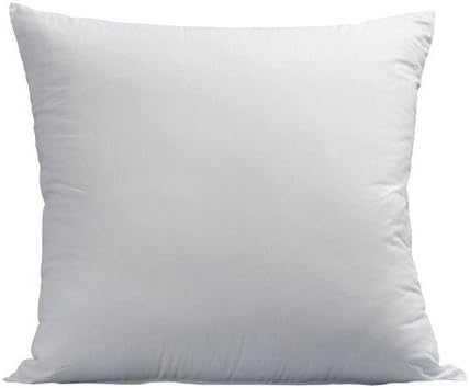 LuxyFluff Faux down, Synthetic Down, Square Decorative Throw Pillow Insert, Sham Stuffer, 25" X 25" - MADE IN USA