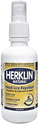 New Herklin Natural Head Lice Prevention Hair Spray Repels Super