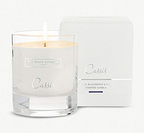 The White Company Cassis Scented Candle Notes of Blackberries and blackcurrants