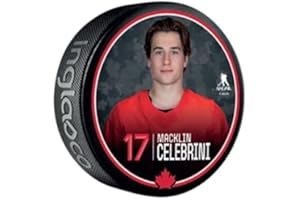 2026 Team Canada Olympics Inglasco Player Photo Souvenir Hockey Puck - Macklin Celebrini