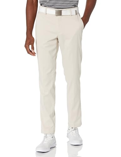 Amazon Essentials Mens Slim-Fit All-Day Stretch Golf Trouser, Light Beige, 33W / 34L