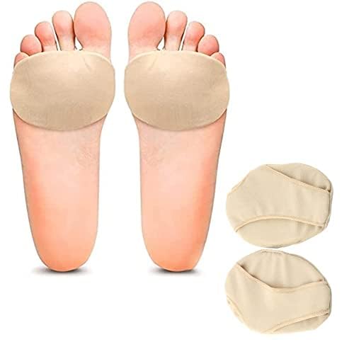Forefoot Pad,1 Pair Fabric Ball of Foot Cushions Pads Cushion Metatarsal Forefoot Support Insoles Metatarsal Pads Socks for Women and Men