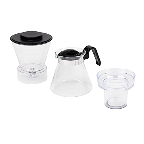 Mind Reader Glass Cold Brewer, Iced Coffee Maker with Stainless Steel