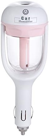 Personal Humidifier Car Humidifier Steam Air Aroma Diffuser 12V 1.5W 4Colors Aromatherapy Aroma Air Purifier Essential Mist Maker Home Appliances Car Purifier (Pink)
