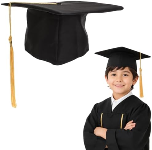Gorro De Graduación Negro Ajustable – Birrete Universitario Para Adultos, Ideal Para Ceremonias Y Fotos De Graduación