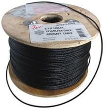 1/16 Diameter x 250 Foot 7x7 Black Aircraft Cable-by-Fehr Brothers