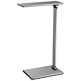 MoKo LED Desk Lamp, 8W Eye-Care Smart Touch Control Table Lamps with Rugged Aluminum Alloy Body, Stepless Adjusted Color Temperature/Brightness Level, Rotatable Arm/Head, Memory Function - Dark Gray