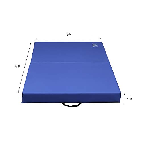 ZENOVA Gymnastics Landing Mat, 4'' Thick Tumbling Mat Crash Pad Perfect for Cushioning Falls