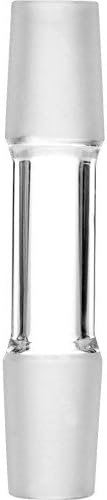 12-1843 SCIENTIFIC INDUSTRIAL JOINTS - MALE TO MALE ESSENTIAL ADAPTER 180 STREAMLINED CLEAR 14MM MALE TO 14MM MALE