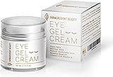 Anti-Aging Under & Around Eye Gel Cream for Men & Women with Rosehip Seed Oil, Vitamin C, E, Peptides, Stem Cell & Hyaluronic Acid | Depuffing Eye Firming Retinol & Collagen Eye Cream - 1.7 fl. Oz - Amazon Vine