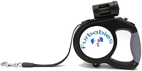 26 Ft Retractable Dog Leash w/ Nylon Cord, Soft Grip with One Button Brake and Lock, For Small to Large Dogs, up to 110 lbs, No Tangle Pet Lead w/Waste bag dispenser