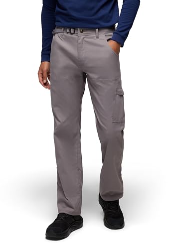 prAna Men's Stretch Zion Pant, Pewter, 36W x 30L