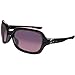 Oakley Women's Pulse Polarized Rectangular Sunglasses, Polished Black, 61 mm