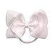CÉLLOT 40Pcs 4.5 Inches Boutique Pops Hair Bows Elastic Hair Ties Grosgrain Ribbon Big Cheer Bow Ponytail Holder Rubber Hair Bands for Baby Girls In Pairs