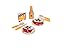 Hape Pancake Breakfast with Strawberries and Syrup Wooden Play Kitchen Food Set and Accessories