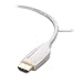 Cable Matters 4K Mini DisplayPort to HDMI 4K Cable (Mini DP to HDMI Cable) in White 6 Feet - Thunderbolt | Thunderbolt 2 Port Compatible