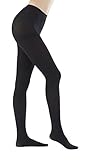 Women's 150 Denier Thick Footed Tights Pantyhose (Black - 1Pair, S/M)