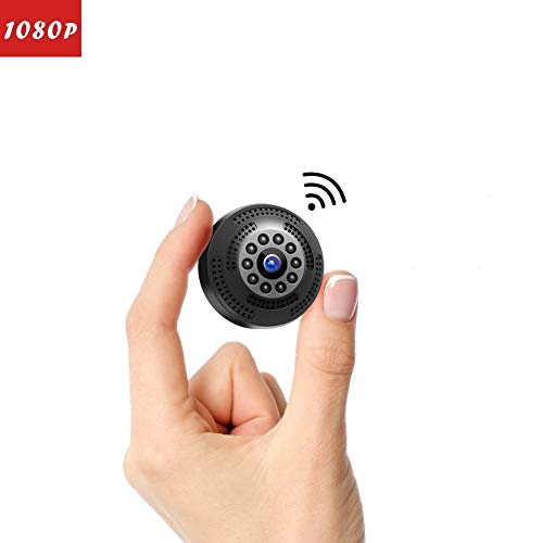 Victure 1080P FHD Mini Spy Camera Portable Home Security Camera with Motion Detection Infrared Night Vision,Perfect Compact Battery Powered Surveillance Camera for Home/Office/Car Remote Monitoring (Best Spy Camera For Home)