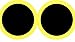 2SPORTIFY No Tie Shoelaces for Kids and Adults - Tieless Elastic Shoe lace for Sneakers with Lock - Round Shoe Laces (2 Pack) (Black-Black)