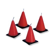 Bob Builder Party Supplies Cone Candle Set 6 Per Package