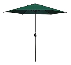 Amazon Com Abba Patio 9ft Striped Patio Umbrella Outdoor Umbrella Patio Market Table Umbrella With Push Button Tilt And Crank For Garden Lawn Deck Backyard Pool Black Stripe Garden