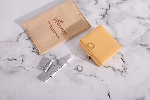 IMPROVED Jewelry Cleaner Kit Includes 2 Pens and Pro Polishing Cloth Made in USA from Pure Cotton for Diamond Rings, Gold, Silver, Platinum Jewelry, Precious Stones
