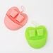 INNERNEED Manual Silicone Facial Cleansing Brush Face Scrubber Pads for Deep Cleansing, Gentle Exfoliating, Makeup Removal Brush, Anti-Aging Face Massage, Handheld (Pink + Green)